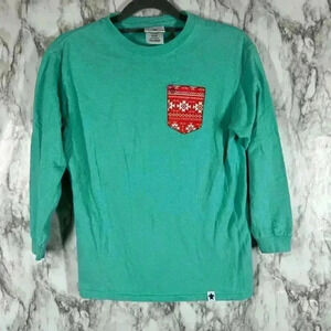 Simply Southern Rockin Around The Christmas Tree Top Long Sleeve Youth M